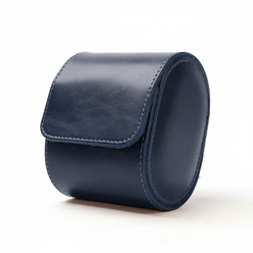 Blue Leather 1 Slot Premium Case - Pablo Raez