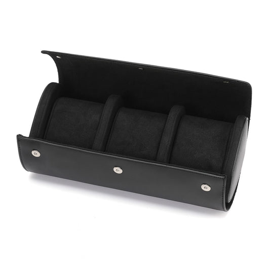 Pablo Raez Premium Black Leather 3-Slot Case