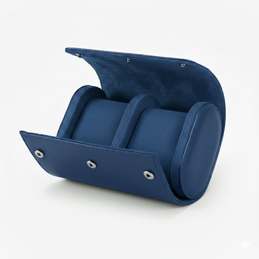 Funda Premium de Cuero Azul 2 Ranuras - Pablo Raez