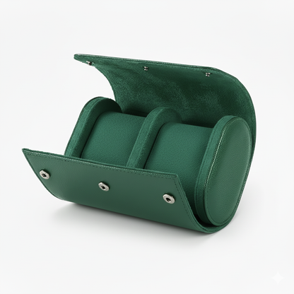 Premium Green Leather Case 2 Slots - Pablo Raez