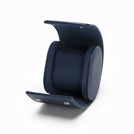 Estuche Premium de Cuero Azul 1 Ranura - Pablo Raez