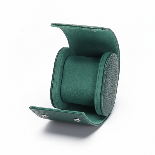 Premium Green Leather Case 1 Slot - Pablo Raez